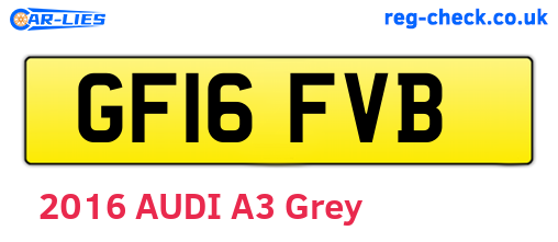 GF16FVB are the vehicle registration plates.