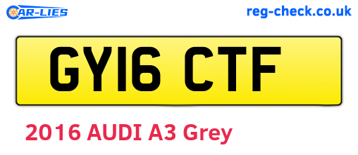 GY16CTF are the vehicle registration plates.