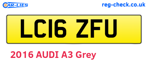 LC16ZFU are the vehicle registration plates.
