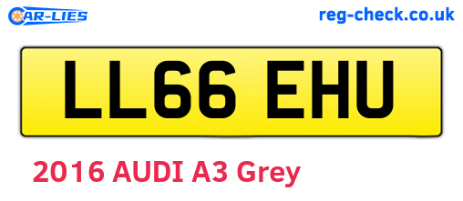 LL66EHU are the vehicle registration plates.