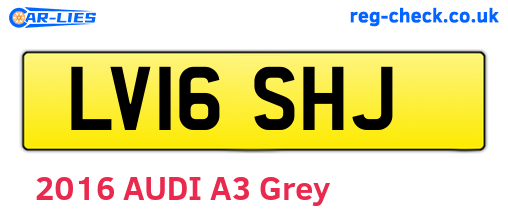 LV16SHJ are the vehicle registration plates.