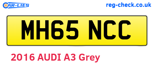 MH65NCC are the vehicle registration plates.
