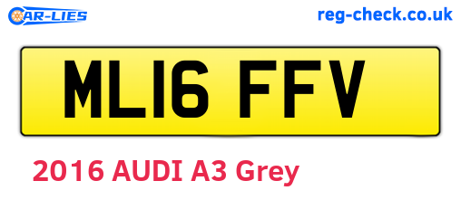 ML16FFV are the vehicle registration plates.