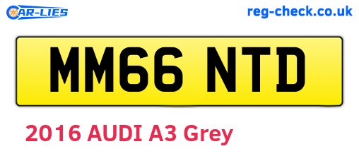 MM66NTD are the vehicle registration plates.