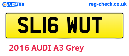 SL16WUT are the vehicle registration plates.