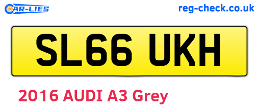 SL66UKH are the vehicle registration plates.
