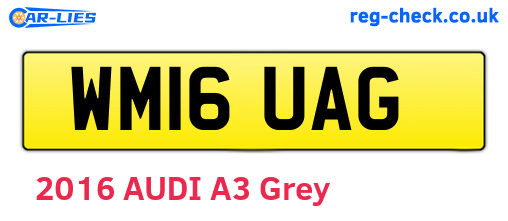 WM16UAG are the vehicle registration plates.