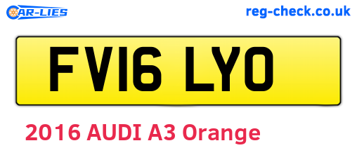 FV16LYO are the vehicle registration plates.