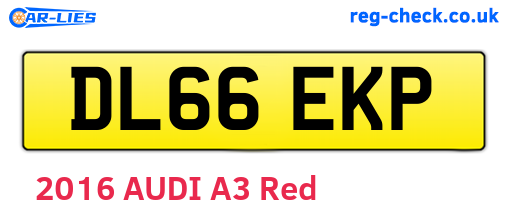 DL66EKP are the vehicle registration plates.