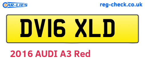 DV16XLD are the vehicle registration plates.