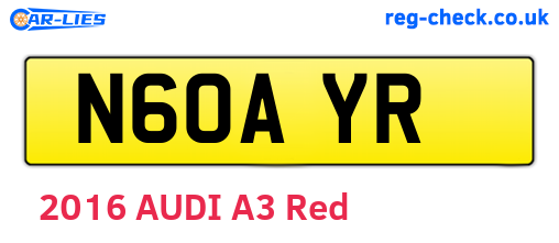 N60AYR are the vehicle registration plates.