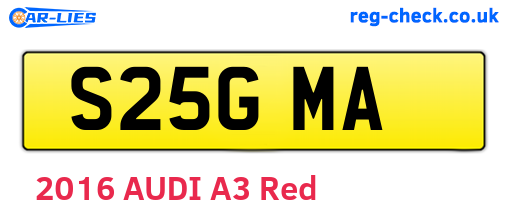 S25GMA are the vehicle registration plates.