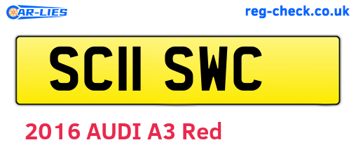 SC11SWC are the vehicle registration plates.