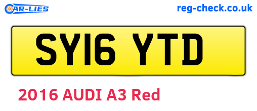 SY16YTD are the vehicle registration plates.