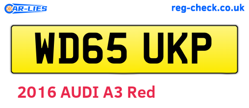WD65UKP are the vehicle registration plates.