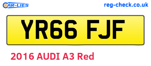 YR66FJF are the vehicle registration plates.
