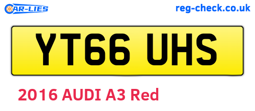 YT66UHS are the vehicle registration plates.