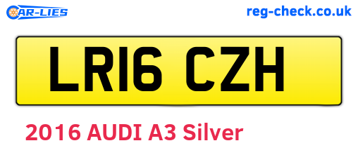 LR16CZH are the vehicle registration plates.