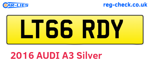 LT66RDY are the vehicle registration plates.