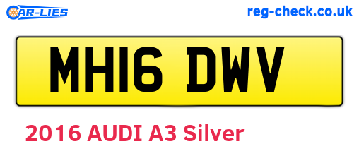 MH16DWV are the vehicle registration plates.