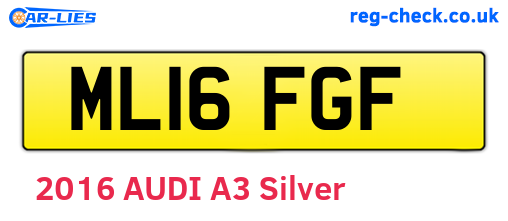 ML16FGF are the vehicle registration plates.