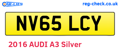 NV65LCY are the vehicle registration plates.