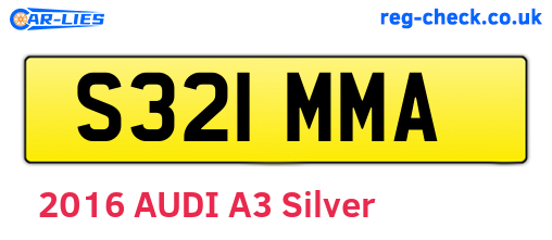 S321MMA are the vehicle registration plates.