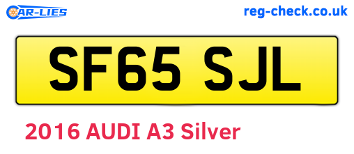 SF65SJL are the vehicle registration plates.