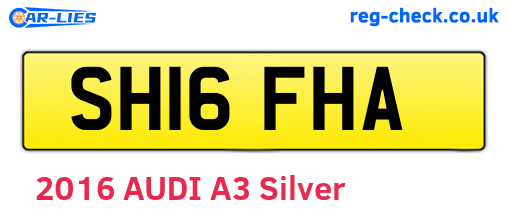 SH16FHA are the vehicle registration plates.