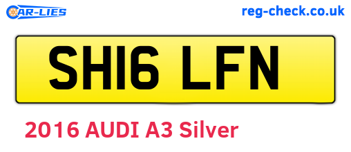 SH16LFN are the vehicle registration plates.