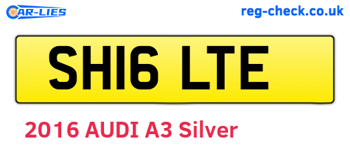 SH16LTE are the vehicle registration plates.