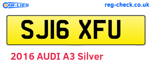 SJ16XFU are the vehicle registration plates.