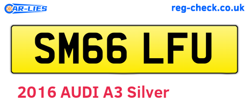 SM66LFU are the vehicle registration plates.