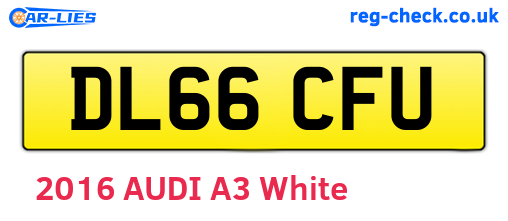 DL66CFU are the vehicle registration plates.