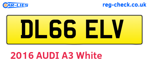DL66ELV are the vehicle registration plates.