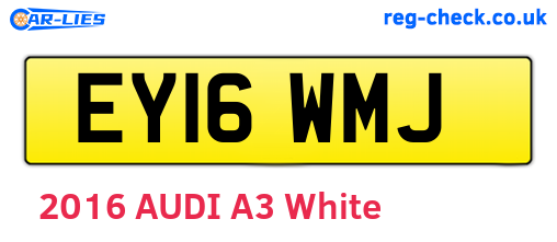 EY16WMJ are the vehicle registration plates.