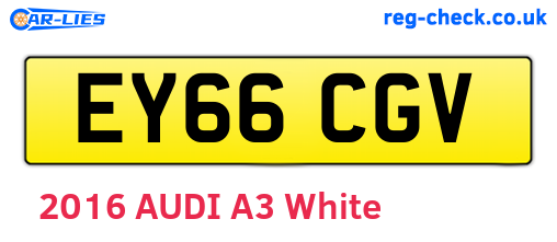 EY66CGV are the vehicle registration plates.