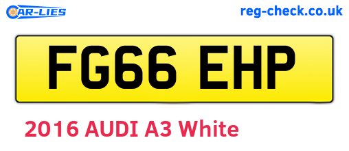 FG66EHP are the vehicle registration plates.