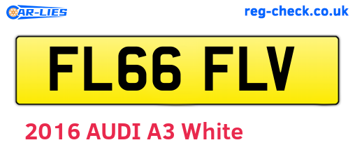 FL66FLV are the vehicle registration plates.