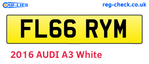 FL66RYM are the vehicle registration plates.