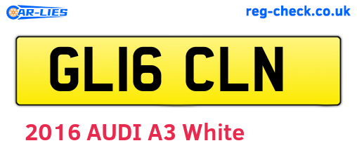 GL16CLN are the vehicle registration plates.