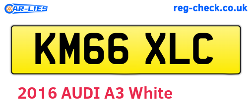 KM66XLC are the vehicle registration plates.