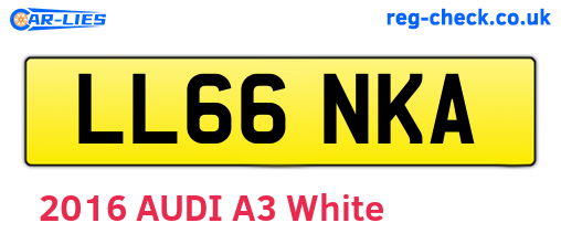 LL66NKA are the vehicle registration plates.