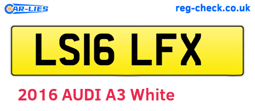 LS16LFX are the vehicle registration plates.
