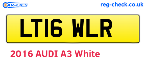 LT16WLR are the vehicle registration plates.