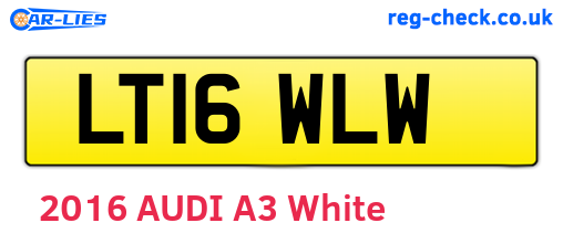 LT16WLW are the vehicle registration plates.
