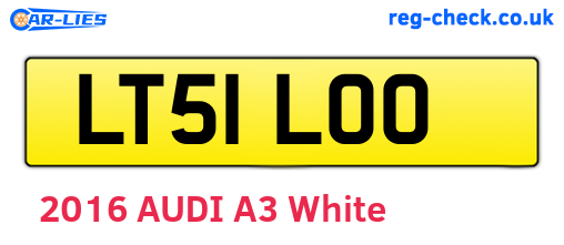 LT51LOO are the vehicle registration plates.