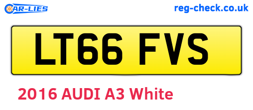 LT66FVS are the vehicle registration plates.