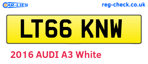 LT66KNW are the vehicle registration plates.