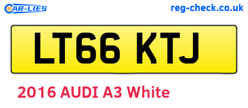 LT66KTJ are the vehicle registration plates.